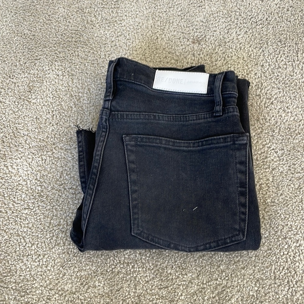 Re/done black denim